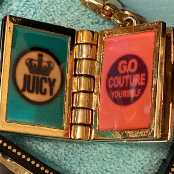 Juicy Couture LOOK BOOK CHARM GOLD Rare HTF New - Picture 3 of 8